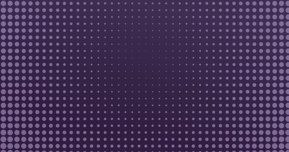 Abstract cover, softly graded aubergine background with a radial fade of dots growing toward the edges